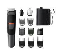 Philips 11-in-1 All-In-One Trimmer, Series 5000 Grooming Kit for Beard, Hair & Body with 11 Attachments, Including Nose Trimmer, Self-Sharpening Metal Blades, UK 3-Pin Plug - MG5730/33