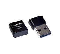 PHILIPS 128 GB USB 3.0 Flash Drive Pico Edition, Ultra Small Memory Storage for PC, Laptop, Computer, Smart TV, Car Audio and More, Reads up to 180 MB/s