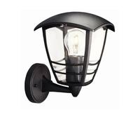 Philips myGarden Creek Outdoor Wall Light (Requires 1 x 60 W E27 Bulb), Black