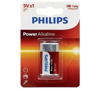 Philips 1550 Power 6LR61 9 V Alkali-Manganese Battery for High Use