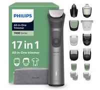 Philips 17-in-1 Trimmer 7000, 22 Length Settings, Wet & Dry, Premium Precision Comb, Beard Sense Technology, Self-sharpening Mental Blades, MG7941/15