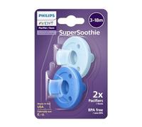 Philips 2 Pack AVENT Soothie Pacifier, Pink, 3 Months and above (3M+)