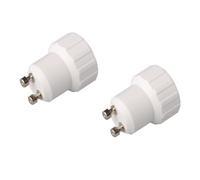 Philips 2-Pack GU10 to E14 Lamp Socket Adapter Converter for LED, Halogen & Energy Saving Bulbs