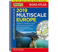 Philip's 2019 Multiscale Road Atlas Europe: (Spiral Bound) (Philips Road Atlas)