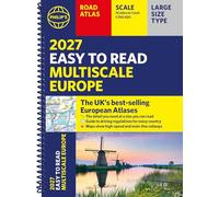 Philip's 2027 Easy to Read Multiscale Road Atlas of Europe: A4 Spiral edition (Philip's Road Atlases)