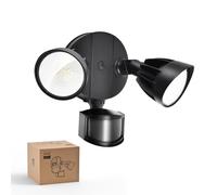 Philips 21W 3000 lm LED Security Light Outdoor w/PIR Motion Sensor, 5000K Daylight Flood Light, Waterproof, Dusk to Dawn, 2 Heads, 4 Modes