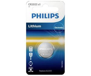 Philips 2281 CR2025 Button Cell 3V Lithium Longevity for Small Devices