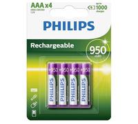 Philips 2286 HR03 AAA Rechargeable Battery NiMH 900mAh 4pk 1.2V