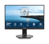 Philips 241B7QUPEB - 24 inch FHD Monitor, 60Hz, 5ms, IPS, USB dock, Height Adjust, Speakers (1920 x 1080, 250 cd/m², VGA, USB 3.0)