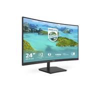 Philips 241E1SC - 24 Inch FHD Curved Monitor, 75Hz, VA, 4ms, AMD FreeSync, SmartImage, LowBlue Mode (1920 x 1080, 250 cd/m?, HDMI/VGA)