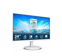 PHILIPS 241V8AW - 24" FHD Monitor with inbuilt Speakers (1920x1080, 75 Hz, VGA, HDMI) White
