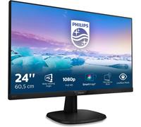 PHILIPS 243V7QJABF - 24 Inch FHD Monitor, 75Hz, 4ms, 1920 x 1080 - Black