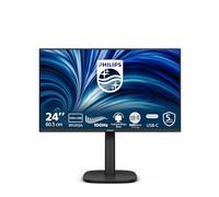 Philips 24B2N3200D 24 inch WUXGA Monitor 100Hz, IPS Panel, 4ms GtG, Adaptive Sync, Height Adjustment, Speakers, (1920x1200 HDMI 1x 1.4 DP USB Hub) Black