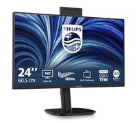 PHILIPS 24B2N3200JH 24 inch FHD Monitor 120Hz, IPS Panel, 4ms GtG, Height Adjustment, Webcam, Speakers, (1920x1080 HDMI 1x 1.4 DP 1x 1.2 USB Hub) Black