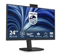 PHILIPS 24B2U3301H 24 inch FHD Monitor 120Hz, IPS Panel, 4ms GtG, Height Adjustment, Webcam, Speakers, (1920x1080 HDMI 1x 1.4 DP 1x 1.4 USB Hub) Black