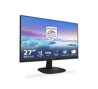 Philips 273V7QJAB - 27 Inch FHD Monitor, 75Hz, 4ms, IPS, Speakers, Smart Image, Narrow Border, LowBlue Mode (1920 x 1080, 250 cd/m², HDMI/VGA/DVI)