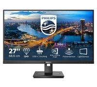 Philips 276B1-27 Inch QHD Monitor, 75Hz, 4ms, IPS, USB-C Dock, Speakers, Height adjust, Light Sensor (2560 x 1440, 300 cd/m², HDMI/DP/USB-C/USB 3.2, RJ45)