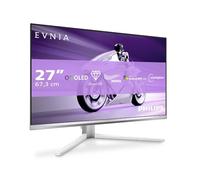 Philips 27M2N8500AM 26.5 inch WQHD Monitor 360Hz, QD-OLED Panel, 0.03ms GtG, Adaptive Sync, HDR400 TrueBlack, FreeSync Prem. Pro, G-Sync Comp., Speakers(2560x1440 HDMI 2x 2.1 DP 1x 1.4 USB Hub) Silver