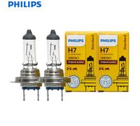 Philips 2PCS Vision H7 12V 55W PX26d Original Car Halogen Headlight 3200K Standard Auto Replace Genuine Bulb 12972, Pair