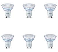 Philips WarmGlow 6 Pack Dimmable [GU10 Spot] LED Light Bulbs, 3.8 W - 50W Equivalent, 2700-2200K. for Relaxed Home Lighting