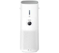Philips 3000 Series 2-in-1 Air Purifier and Humidifier, 131 m², NanoProtect HEPA and Activated Carbon Filters Removes 99.97% of Invisible Particles, White (AC3737/10)
