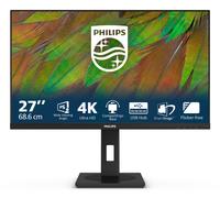 Philips 27B1N3800-27 inch Ultra HD monitor, height adjustable, speakers, Adaptive Sync (3840x2160, 60 Hz, 2x HDMI 2.0, 1x DisplayPort 1.4, USB Hub) black
