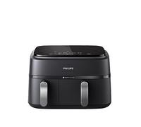 Philips 3000 Series Dual Basket NA351/00 Air Fryer - Black / Silver, Black