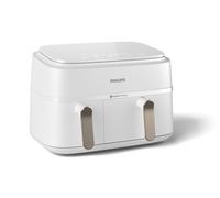 Philips NA353/10 3000 Series Dual Basket Airfryer, 9 L, 2750 W - White