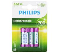 Philips 3029 AAA Rechargeable NiMH Batteries 700mAh 1.2V Pack of 4