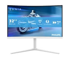 Philips 32" EVNIA 32M2C5501/00 2560x1440 Fast VA 180Hz 1ms A-Sync Curved Ambiglow Widescreen Gaming Monitor