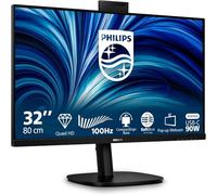 Philips 32B2U3601H WQHD Monitor 31.5" 100Hz, IPS Panel, 4ms GtG, Adaptive Sync, Height Adjustment, Speaker, Webcam Hello (2560 x 1440 HDMI, 1 x 2.0 (2.1 TMDS) DP USB Hub Black