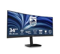 PHILIPS 34B2N3500C 34 inch UW-QHD Monitor Curved, 120Hz, VA Panel, 4ms GtG, HDR10, Height Adjustment, Speakers, (3440x1440 HDMI 2x 2.1 TMDS USB Hub) Black