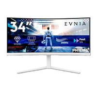 Philips Evnia 34M2C5601QA/00 34" UltraWide Quad HD Fast-VA 200Hz 0.3ms USB-C Height Adjustable Curved Gaming Monitor with Speakers