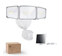 Philips 3600LM Solar Security Lights w/PIR Motion Sensor Outdoor, Waterproof Dimmable, 5m Cable Separate Solar Panel w/3 Modes LED Flood Lights for Yard, Garage, Porch
