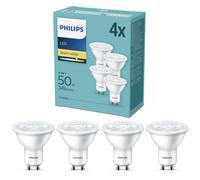 Philips 240v 4.7w LED GU10 36° 2700K - Philips - 4 Pack