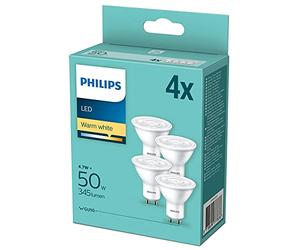 PHILIPS 4 x Pack 4.7w = 50w GU10 LED