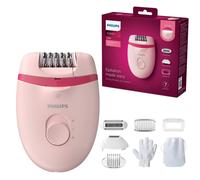 Philips 4000 Corded Epilator with 7 Accessories Opti-light - Pink BRE285/00