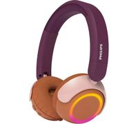 Philips TAK4200MP 4200 Series On Ear Wireless Kids Foldable Headphones - 45 Hours Playback, Volume Limited, Audio Sharing, USB-C Cable included - Magenta Purple