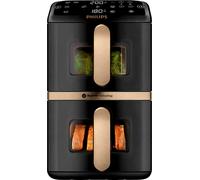 PHILIPS 4000 Series NA462/79 Stacked Dual Basket Air Fryer - Black & Copper