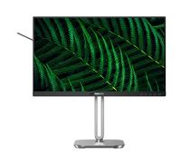 PHILIPS 24B2G5301-24 inch Full HD monitor, height adjustable, speakers, Adaptive Sync (1920x1080, 100 Hz, 1x HDMI 1.4, 1x DisplayPort 1.2, 1x USB-C (100W PD), USB Hub, RJ45) dark gray