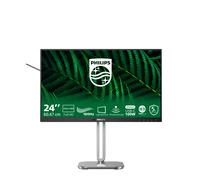 PHILIPS 24B2G5301-24 inch Full HD monitor, height adjustable, speakers, Adaptive Sync (1920x1080, 100 Hz, 1x HDMI 1.4, 1x DisplayPort 1.2, 1x USB-C (100W PD), USB Hub, RJ45) dark gray