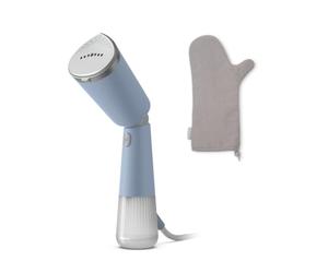 Philips 5000 Series Garment Steamer - Ready in 35 Seconds, Active Heated Steam Plate, Eco and Max Settings, Vertical and Horizontal Steam, Accessories Included, Sky Blue (STH5020/20)