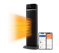 Philips 5000 Series Energy Efficient Connected Tower Fan Heater, 2000W, up to 50% energy savings, temperature display, 5 safety features, 4 modes, 60° oscillation, quiet, black & dark grey (CX5120/11)