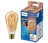 Philips 50W Smart LED Tunable Filament ST64 B22 Bulb