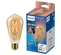 Philips 50W Smart LED Tunable Filament ST64 E27 Bulb