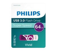 PHILIPS 64 GB USB 3.0 Vivid Pen Flash Drive Memory Stick - Super High Speed