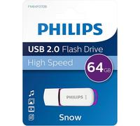 Philips 64GB Snow High Speed USB Flash Drive Memory Stick Pen Drive