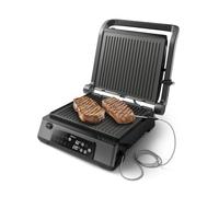 Philips 7000 Series Contact Grill - Digital Temperature Control, 8 Presets, Removable Nonstick Plates, Integrated Probe, Opens Flat, High Power, Easy Clean (HD6307/70)