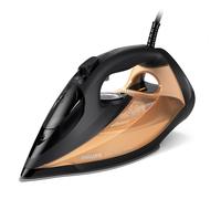 Philips 7000 Series Steam Iron, Powerful 2800W, 50g/min Steam, 250g Steam Boost, SteamGlide Elite Soleplate for Smooth Gliding, Black/Gold