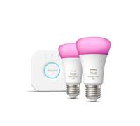 Philips Hue White and colour ambience Starter kit: 2 E27 smart bulbs (1100)